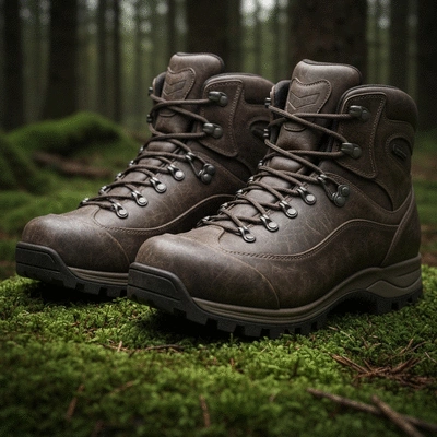 Parents discussing parental control software features on a laptop, with a child playing in the background